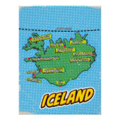 ニューポップ・アートのヨ図解入りの、写真付きのークの地図 ポスター (正面)