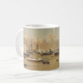 ニューポートのヨット コーヒーマグカップ (正面左)