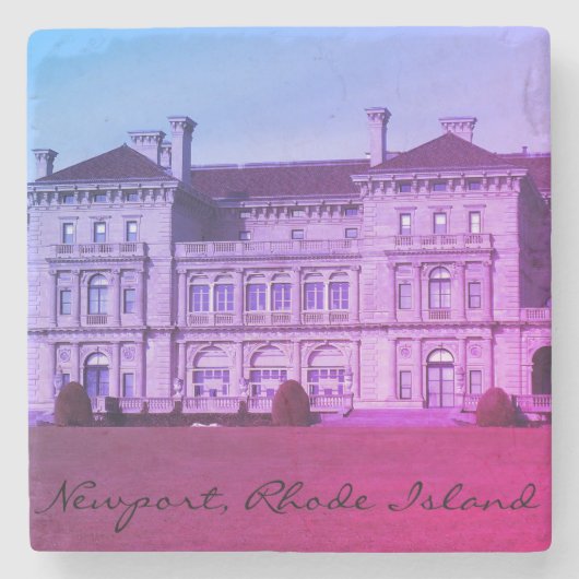 ニューポートのRIの崖の歩行の海の大邸宅 ストーンコースター (正面)