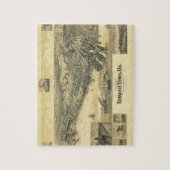 ニューポートニュースバージニアワーウィック郡の地図1891 ジグソーパズル (縦)