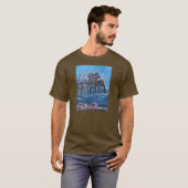 ニューポートビーチの桟橋 Tシャツ (正面フル)