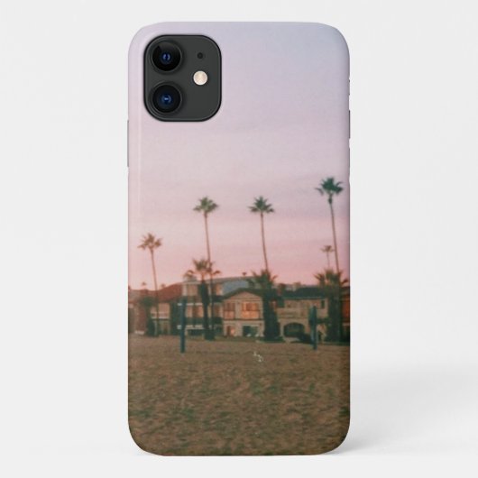 ニューポートビーチの淡い色のサンセット Case-Mate iPhoneケース (裏面)