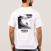 ニューポートビーチのWEDGEでサーフィン Tシャツ (裏面)