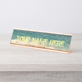 ニューポートビーチは"あなたの一流によって呼びます私を" デスクネームプレート (正面)