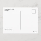 ニューポートビーチアットサンセット，カリフォルニア ポストカード (裏面)