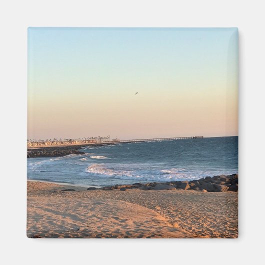 ニューポートビーチアットサンセット，カリフォルニア マグネット (正面)