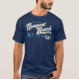 ニューポートビーチカリフォルニアのサーフィン Tシャツ