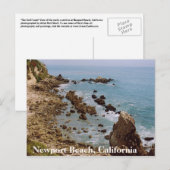 ニューポートビーチカリフォルニア州金ゴールドコーストポストカードOC ポストカード (正面/裏面)