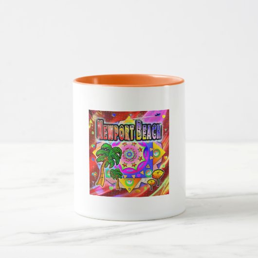 ニューポートビーチトロピカルフレンズマグ マグカップ (中央)
