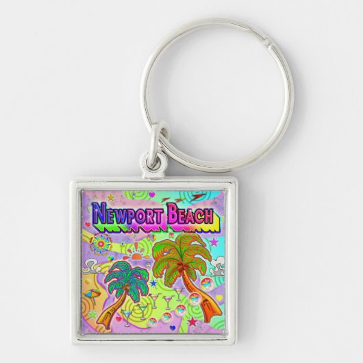 ニューポートビーチバケーションターゲットキーチェーン キーホルダー (正面)