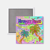 ニューポートビーチバケーションターゲットマグネット マグネット (正面/裏面)