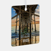 ニューポートビーチバルボア桟橋2面、 メタルオーナメント (正面右)