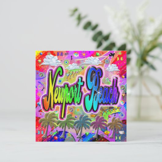 ニューポートビーチビスタ表現ホリデーカード シーズンカード (スタンド正面)