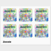 ニューポートビーチ深いドリームステッカー スクエアシール (シート)