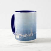 ニューポートビーチ港のマグ マグカップ (正面左)