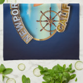 ニューポートビーチ、カリフォルニア キッチンタオル (折り畳み)