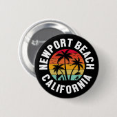 ニューポートビーチ,カリフォルニア 缶バッジ (正面&裏面)