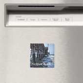 ニューポートビーチ- 2インチスクエアマグネット マグネット (インサイチュ (食洗機))