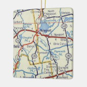 ニューポートメインヴィンテージマップ セラミックオーナメント (左)