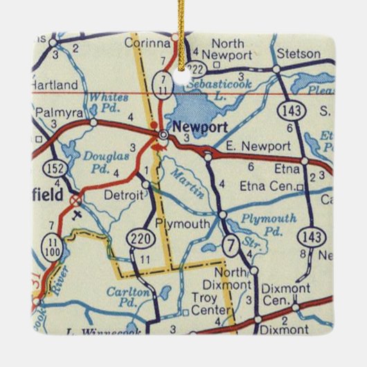 ニューポートメインヴィンテージマップ セラミックオーナメント (裏面)