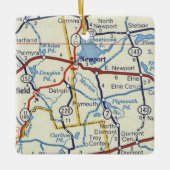 ニューポートメインヴィンテージマップ セラミックオーナメント (正面)