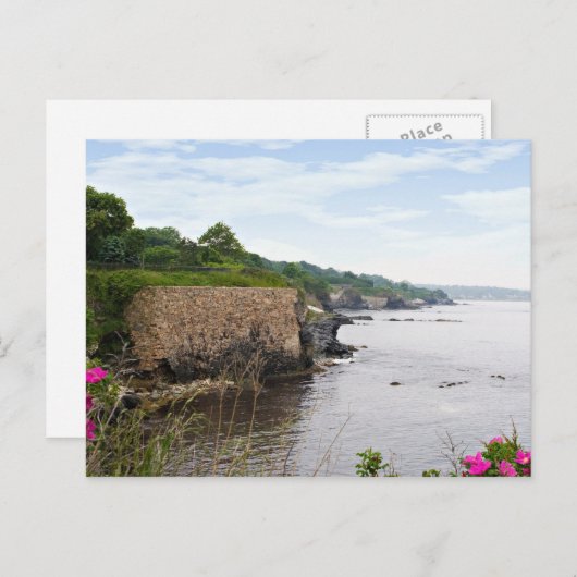 ニューポートロードアイランドの美しい海岸 ポストカード (正面/裏面)