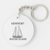 ニューポートロードアイランドの航行 キーホルダー (裏面)