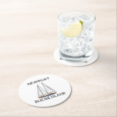 ニューポートロードアイランドの航行 ラウンドペーパーコースター (インサイチュ)