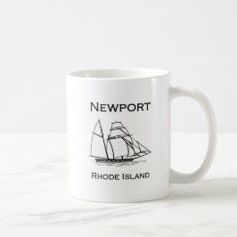 ニューポートロードアイランドの高い船 コーヒーマグカップ