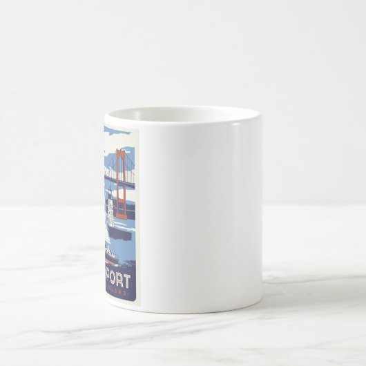 ニューポートロードアイランドコーヒーマグ-サイズ11オンス コーヒーマグカップ (中央)