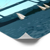 ニューポートロードアイランドセーラーボーツヴィンテージ ポスター (角)