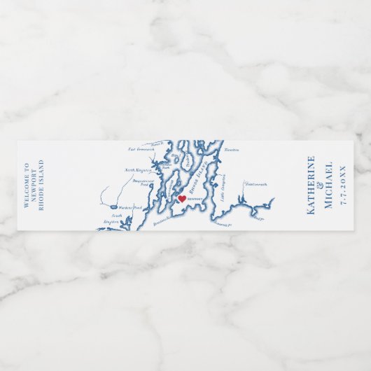 ニューポートロードアイランドデスティネーションウェディング ペットボトルラベル (シングルラベル)