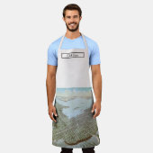 ニューポートロードアイランドバードアイビューマップ エプロン (着用した状態)