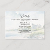 ニューポートロードアイランドビーチウォーター結婚カラー エンクロージャーカード (正面)