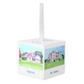 ニューポートロードアイランドマンションクリスマスオーナメント キューブオーナメント (裏面アングル)