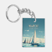 ニューポートロードアイランドヨットレースヴィンテージ キーホルダー (正面左)
