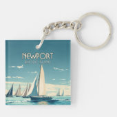 ニューポートロードアイランドヨットレースヴィンテージ キーホルダー (裏面)