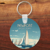 ニューポートロードアイランドヨットレースヴィンテージ キーホルダー (裏面)