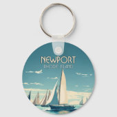 ニューポートロードアイランドヨットレースヴィンテージ キーホルダー (裏面)