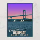 ニューポートロードアイランドヴィンテージ旅行はがき ポストカード (正面)