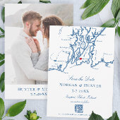 ニューポートロードアイランド日付QRコエレガントードを保存 セーブザデート