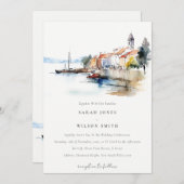 ニューポートロードアイランド統一された州結婚ズ 招待状 (正面/裏面)