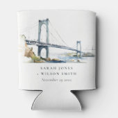 ニューポートロードアイランド統一された州結婚ズ 缶クーラー (裏面)