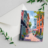 ニューポートロードアイランド絵を描ズ ポストカード