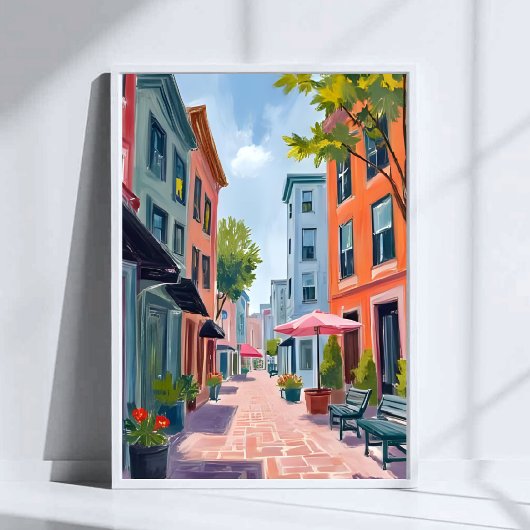 ニューポートロードアイランド絵画 ポスター