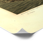 ニューポートロードアイランド1878アンティークパノラママップ ポスター (角)