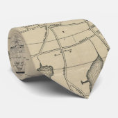 ニューポートロードアイランド(1901年)のヴィンテージの地図 ネクタイ (ロール)