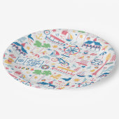 ニューポート港の紙皿 ペーパープレート (アングル)