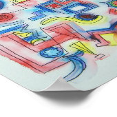 ニューポート・お洒落抽象芸術・アート ポスター (角)