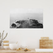 ニューポート、オレゴン州ヤキナライトハウスからゴルフ ポスター (キッチン)